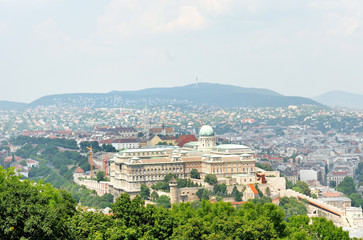 Fototapeta premium Budapest cityscape panoramic day view, Hungary