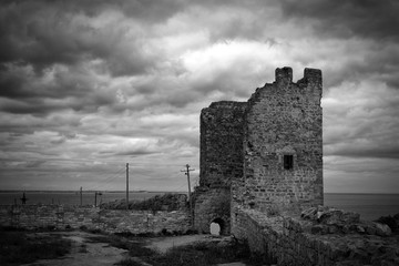 Fototapeta premium Crimea. Theodosius. Genoese fortress Kafa.