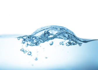 Obraz premium Water splash isolated on white background