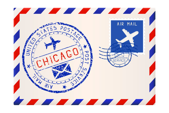 Envelope with Chicago USA postmark