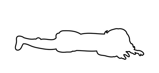 little girl lies,  isolated