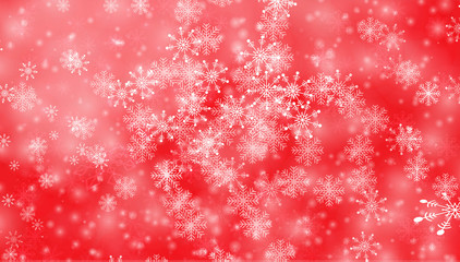 Winter background with snowflakes