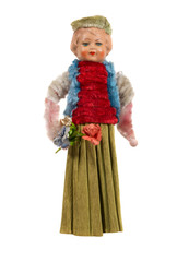 alte antike puppe, püppchen um 1920