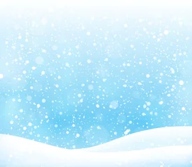 Cercles muraux Pour enfants Abstract snow topic background 3