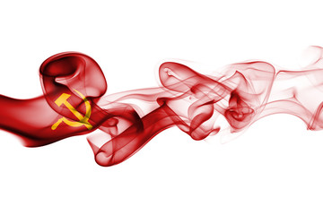 Communist national smoke flag
