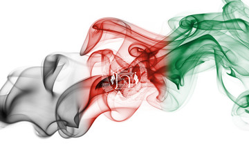 Afghanistan smoke flag