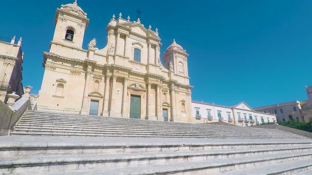 The Noto Town in Sicily in Italy