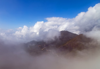Fototapeta premium clouds blue sky in the road mountain