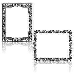 silhouette carved frame with shadow