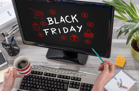 Black Friday Concept On A Computer