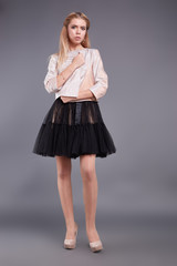 Fashion girl Background isolated