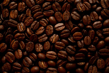 Coffee beans background.