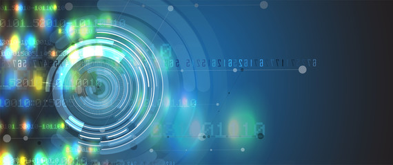 abstract futuristic circuit computer internet technology board business dark background