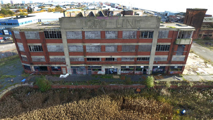 derelict industrial buildings, Hull fish dock
