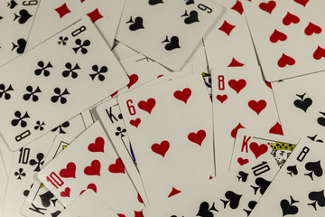 Background of the playing cards