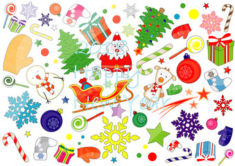 Stickers 2018 New Year