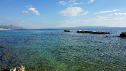 beach promenade in split in croatia