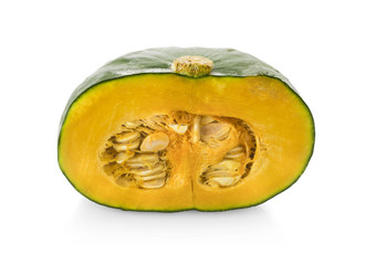 Japanese pumpkin on white background