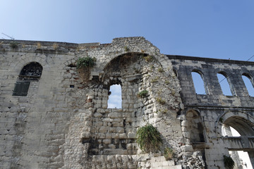 diocletians palace in the croatian town split