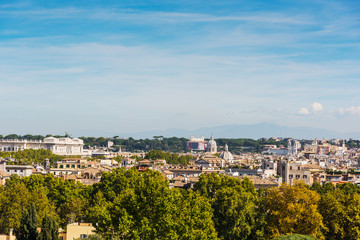 Panoramic view of Rome