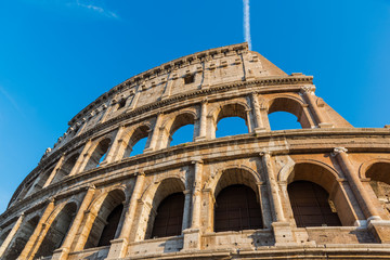 Flavian Amphitheatre on a sunny day in Rome