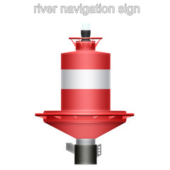river navigation sign