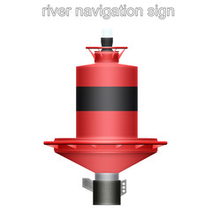 river navigation sign