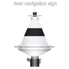river navigation sign