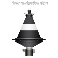 river navigation sign