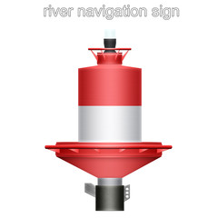 river navigation sign