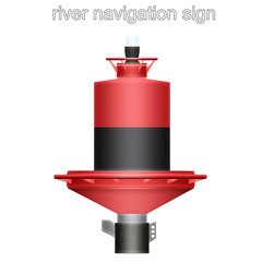 river navigation sign
