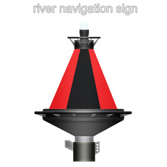 river navigation sign