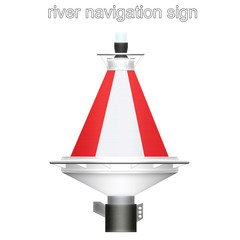 river navigation sign