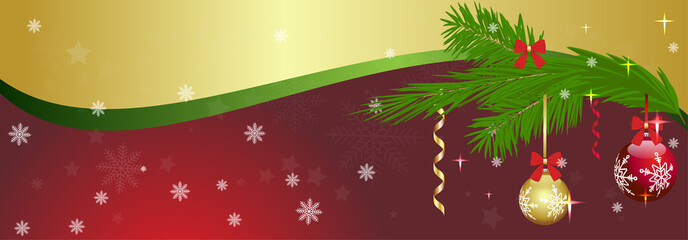 Beautiful vector Christmas (New Year) background for design use, site cap