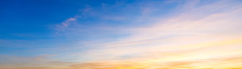 Türaufkleber Blauer und oranger Himmel bei Sonnenuntergang © Gabriele Maltinti