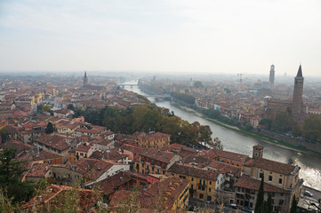 Fototapeta premium Verona. View of Verona from a height
