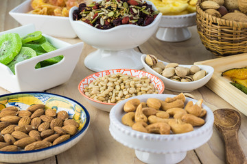 Assorted healthy snack.