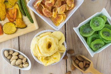 Assorted healthy snack.