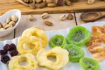 Assorted healthy snack.