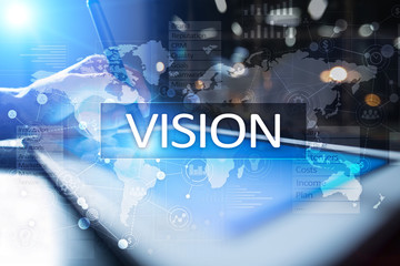 Vision concept. Business, Internet and technology concept.