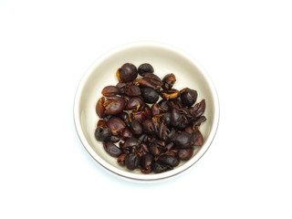dried coffee cherries