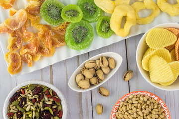 Assorted healthy snack.