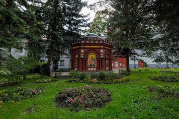 A small church on the site of a source of holy water.