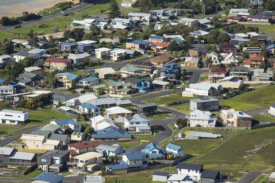 Housing In Apollo Bay Town Along Great Ocean Road