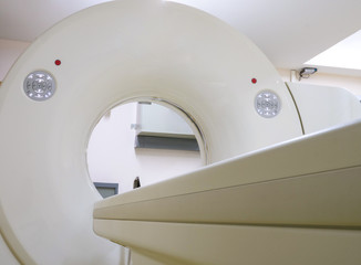 a computer tomography scanner (CT),