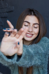 Obraz premium Cute morning girl