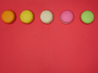 colorful macaroons