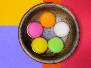 colorful macaroons