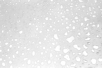 abstract water drops on a white background