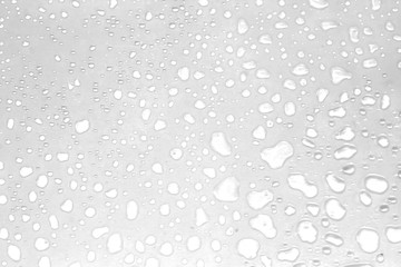 abstract water drops on a white background